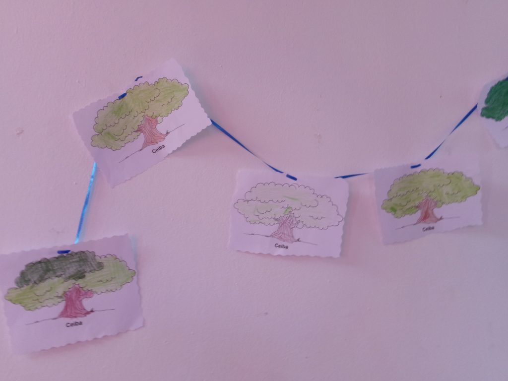 Decoración realizada los días previos a la actividad. ¡Estamos hechas unas artistas!